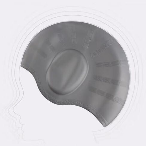 Unisex Swim Caps with 3D Ear Protection, Durable Flexible Silicone Swimming Hats, HydroShield Pro Silicone Swim Cap - Enhanced Ear Protection, Universal Fit for Men & Women (Grey) in Saudi Arabia