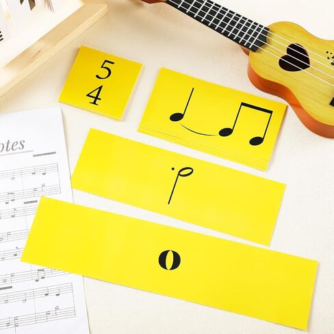 36 Pcs Music Flash Cards for Beginners Piano Chord Flashcards Elementary Rhythm Cards Wipe Clean Writable Flashcards for Educator Music Learners Classroom Education Game Playing in Saudi Arabia