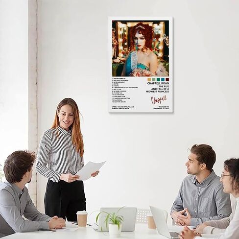 IXULZ Chappell Roan Poster The Rise And Fall of A Midwest Princess Album Cover Poster for Bedroom Aesthetic Canvas Art Wall Decor 12x18inch(30x45cm) in Saudi Arabia