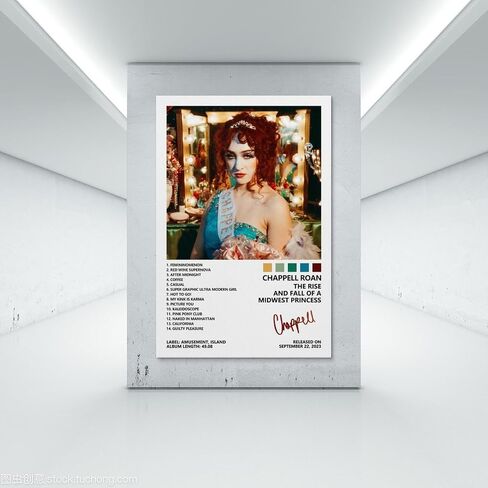 IXULZ Chappell Roan Poster The Rise And Fall of A Midwest Princess Album Cover Poster for Bedroom Aesthetic Canvas Art Wall Decor 12x18inch(30x45cm) in Saudi Arabia