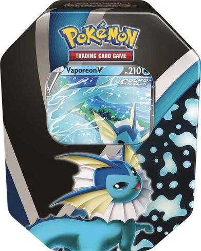 بوكيمون TCG: 2021 Fall Eevee Evolutions Vaporeon V Tin in Saudi Arabia