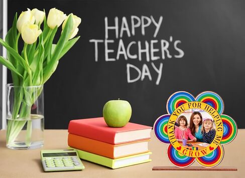 WaaHome Teacher Picture Frame Teacher Appreciation Gifts for Women Best Teacher Ever End of Year Teacher Gift from Students Graduation Gifts for Daycare Teachers Appreciation, Solid Wood in Saudi Arabia