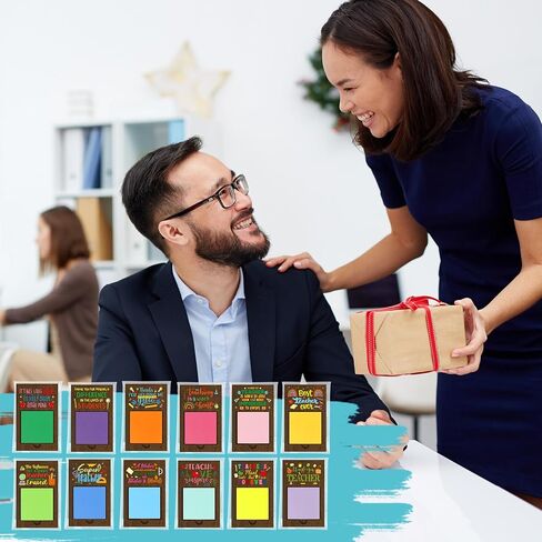 72 Pcs Teacher Appreciation Gifts Sticky Note Holder for Teacher's Day Thank You Gifts Bulk Sticky Note Pad Holder Notes OPP Bags for Coworker Employee in Saudi Arabia