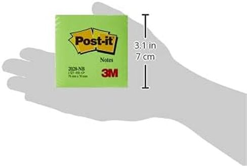 Post-it Sticky Notes Cube Pastel Colors Collection, Pack of 1 Pad, of 450 Sheets, 76 mm x 76 mm, Pink, White, Orange Colors - Self-stick Notes For Note Taking, To Do Lists & Reminders in Saudi Arabia