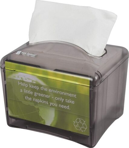 San Jamar H4003TBK H4003 Venue Table Top Interfold Napkin Dispenser, 200 Capacity, Black Pearl in Saudi Arabia