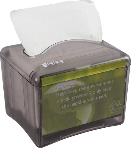 San Jamar H4003TBK H4003 Venue Table Top Interfold Napkin Dispenser, 200 Capacity, Black Pearl in Saudi Arabia