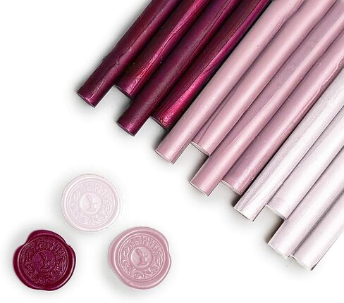 Whaline 12Pcs Sage Green Wax Seal Sticks Gradient Green Color Glue Gun Sealing Wax Sticks Envelop Sealing Wax for Wedding Invitations Cards Envelopes Gift in Saudi Arabia