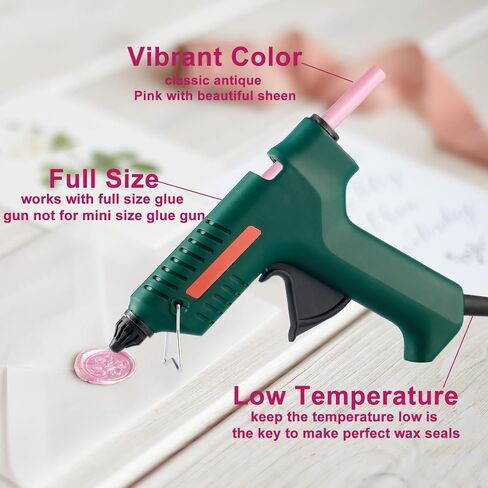 Whaline 12Pcs Sage Green Wax Seal Sticks Gradient Green Color Glue Gun Sealing Wax Sticks Envelop Sealing Wax for Wedding Invitations Cards Envelopes Gift in Saudi Arabia
