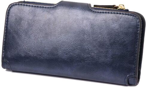 Pearl Angeli Womens Wallet PU Leather RFID Blocking Large Capacity Credit Card Holder for Women Zipper Coin Purse in Saudi Arabia