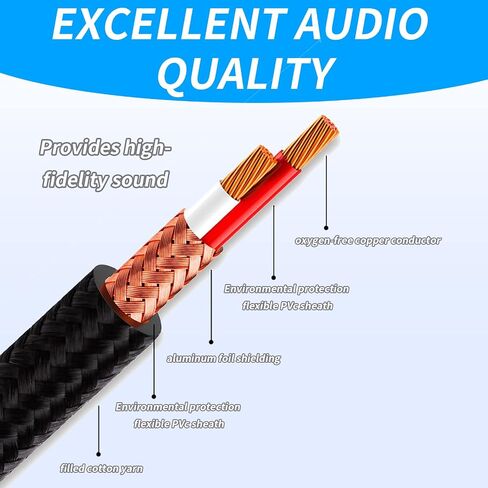 كابل مقسم XLR - كابل أنثى إلى 2 ذكر XLR Y - محول مقسم ميكروفون بطول 10 أقدام للميكروفون وسماعة الرأس in Saudi Arabia