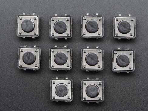 Adafruit Tactile Switch Buttons (12mm Square, 6mm Tall) x 10 Pack in Saudi Arabia