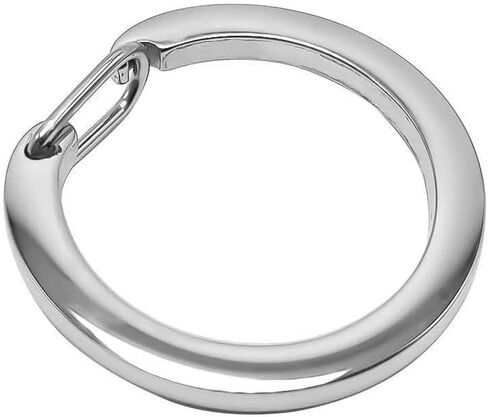 5PCS Key Ring Clips - Round Carabiner Clip, Zinc Alloy O Ring, Quick Release Keychain, Key Chain Hooks for Car Keys Purses Bags, 25mm, silver in Saudi Arabia