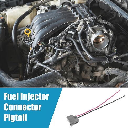 uxcell 4pcs Fuel Injector Connector Pigtail No.9098011875 for Honda Accord 2005-2013 2pin in Saudi Arabia