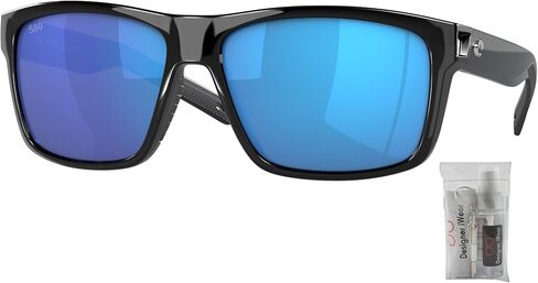 Costa Del Mar Slack Tide 6S9035 Rectangle Sunglasses for Men + BUNDLE with Designer iWear Complimentary Eyewear Kit in Saudi Arabia