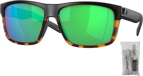 Costa Del Mar Slack Tide 6S9035 Rectangle Sunglasses for Men + BUNDLE with Designer iWear Complimentary Eyewear Kit in Saudi Arabia