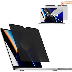 Privacy Screen Protector Compatible with MacBook Pro 14 inch (2021), MacBook Pro 14.2" M1 2021 (A2442) Easy Installation/Bubble Free/Anti-Glare/Anti Blue Light for Magnetic Laptop Filter