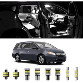 AWALITED 18pcs Odyssey Interior LED Lights Kit Super Bright LED Map Dome Light Bulbs for 2011 2012 2013 2014 2015 2016 2017 Honda Odyssey All Models in Saudi Arabia
