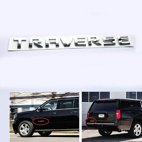 1x OEM Traverse Emblem Nameplate Letters 3D Logo Badge Replacement for Traverse Black 20896270