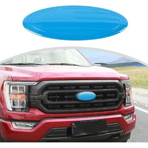 غطاء شعار CheroCar لـ F150، غطاء تزيين شارة خلفية للشعار متوافق مع Ford F150 F-150، برتقالي