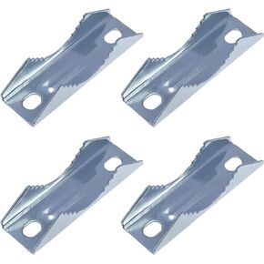 4pcs Square Pipe Clamp Pole Clamps Brackets V-Block Clamp Accessories for Pipe Flagpole Antenna Mast Iron Meterial