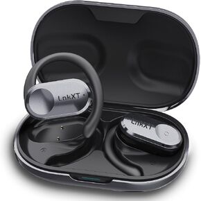 Open Ear Headphones, True Wireless Earbuds, Bluetooth Headphones,16.2mm Speakers, Bluetooth 5.4 Headset with Mic for Meeting/Sports/Running/Workout/Cycling/Quest 3/Gaming/Gym/Travel (Orange)