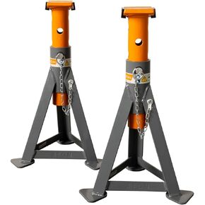 3.3-Ton Jack Stands (x2), Suited for Most Cars, SUVs and Pickup Trucks, Sold in Pair.