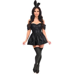 Daisy corsets Womens Top Drawer 4 Pc Bunny Corset Costume