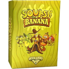 Squash Banana Card Game, A New Spin on Slapjack with Even Faster Rounds, Perfect for Kids 5 and Up, Easy to Learn, Fun to Play!