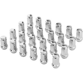 24PCS 14 x 2 Wheel Lug Nuts Chrome Lug Nuts-Cone Seat-19mm Hex Compatible with 04-13 Ford Expedition F-150 & Lincoln Navigator