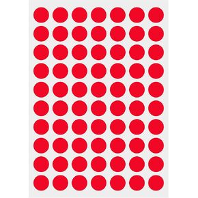 PARLAIM 1050 PCS 3/4 Inch White Circle Stickers, 15 Sheets, 0.75" Round Color Coding Dot Sticker Labels in Saudi Arabia