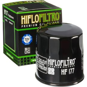 Hiflofiltro HF177 Premium Oil Filter, Black