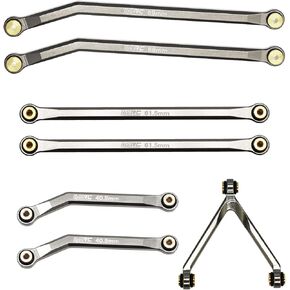 مجموعة وصلات التخليص العالية MRC SCX24 من CNC لمجموعة وصلات هيكل الألومنيوم لسيارة SCX24 AXI90081 Deadbolt AXI00004 Betty B-17 Axial 1/24 RC Crawler Car (أحمر) in Kuwait