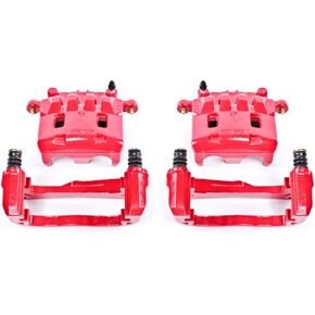 Power Stop Front S2682 Pair of High-Temp Red Powder Coated Calipers