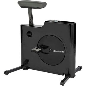 Compact Exercise Bike with 8 Levels of Magnetic Resistance - Stationary Bike For Home & Under Desk Exercise by Daiwa Felicity (Black)