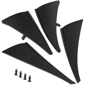 YHTAUTO Mud Flaps Splash Guards Replacement for Chevrolet Corvette C7 2014-2019 Convertible Coupe, Mudguards Mudflaps Accessories for Cars Wheel Protector with Hardware Kit, Front & Rear 4Pcs Set