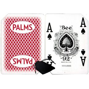 Wide Selection of LAS Vegas Downtown/Off-Strip Casino Table-Played Authentic Playing Card Decks with Black Velvet Cloth Pouch Bag (Golden Nugget (Gold))