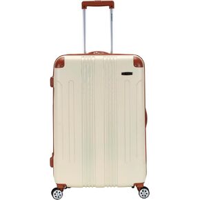Rockland Hardside Expandable Luggage with Spinner Wheels, White