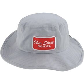 ZHATS Standard NCAA Officially Licensed Bucket Hat Patch Gray Brick