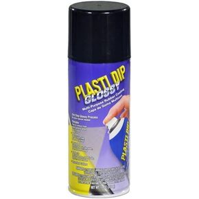 GLOSSY Black 11oz Aerosol Can of Plasti Dip Ready to Spray Peelable Paint Multi Purpose Rubber Coating