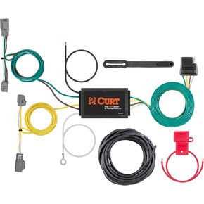 CURT 56319 Vehicle-Side Custom 4-Pin Trailer Wiring Harness, Fits Select Chevrolet Cruze , Black
