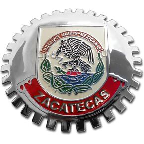 Zacatecas Mexico Grill Badge Mexican Emblem for Trucks and Cars