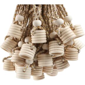100 Pcs Car Air Freshener Perfume Bottle Replacement Caps With String Pendant Essential Oil Diffuser Replacement Lids Fragrance Aromatherapy Auto Ornaments Decor Accessories