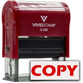 Copy Self-Inking Office Rubber Stamp (Red) - Medium