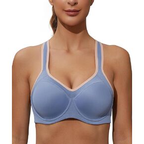 Wingslove حمالة صدر رياضية عالية التأثير للنساء بسلك داخلي مصبوب ودعم عالي بالإضافة إلى حمالة صدر للتمرين in Kuwait