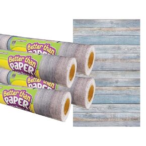 Teacher Created Resources Better Than Paper Bulletin Board Roll - 4' x 12' | Beachwood Design | Pack of 4