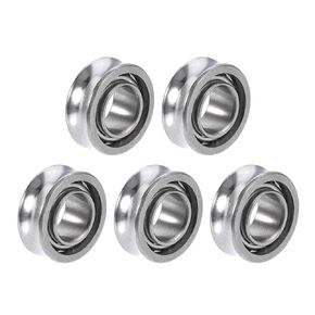 uxcell SR188 Open Stainless Steel Ball Bearing 1/4" x 1/2" x 3/16" R188 Bearings 5pcs