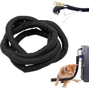 Cat and Dog Cord Protector 1/2Inch - 16 Ft, Cord Covers for Cables Organisation, Flexible Cable Sleeve from Pet No Chew, Cord Protector for USB Cord Power Audio Video Cables