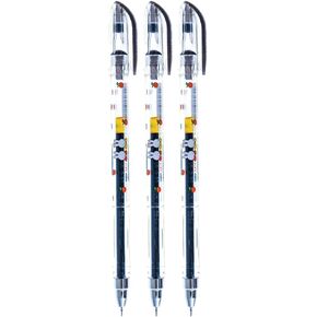 Dong-A Miffy Gel Ink Roller Ball Pens, 0.5mm, Pack of 3 (Black)