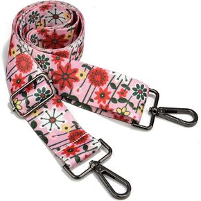 LoZoDo Purse Strap Gunmetal Hardware Crossbody Straps for Purses Wide Shoulder Strap Adjustable Replacementor Shoulder Bags, Canvas Tote Handbags