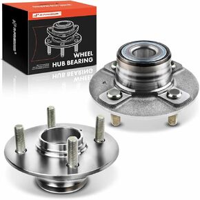 A-Premium 2 x Rear Wheel Bearing and Hub Assembly with 4-Lug Compatible with Hyundai Accent 2000 2001 2002 2003 2004 2005 2006
